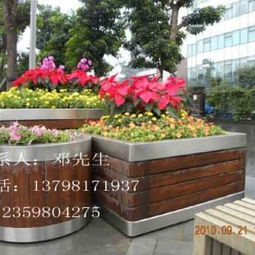 绿色空间缔造者 广州沙湾盛林户外家具厂产移动木花槽与组合花箱赏析